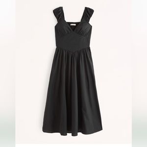 Cap Sleeve Corset Midi Dress